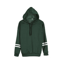 Load image into Gallery viewer, Womens Hoodie Sweatshirt Long Sleeve Striped Print Hooded Collar Lace Up Fashion Simple Jumper Pullover Tops Spring Autumn Women