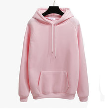 Load image into Gallery viewer, Autumn Winter Fashion Solid color Harajuku Lotus root pink Pullover Thick Loose Women Hoodies Sweatshirts Female Casual