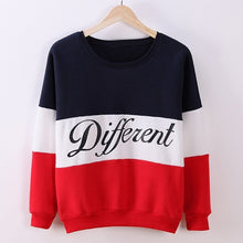 Load image into Gallery viewer, Autumn Spring Women Hoodies Patchwork  Long Sleeve Sweatshirt Fleece Tracksuits Long Sleeve O-neck Pullover Tops