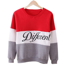 Load image into Gallery viewer, Autumn Spring Women Hoodies Patchwork  Long Sleeve Sweatshirt Fleece Tracksuits Long Sleeve O-neck Pullover Tops
