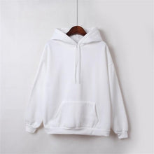 Load image into Gallery viewer, 2019 New Social Harajuku Hoodies For Girls Solid Color Hooded Tops Women's Sweatshirt Long-sleeved Winter Velvet Thickening Coat