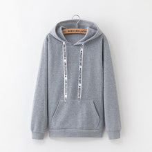Load image into Gallery viewer, 2019 New Social Harajuku Hoodies For Girls Solid Color Hooded Tops Women's Sweatshirt Long-sleeved Winter Velvet Thickening Coat