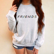 Load image into Gallery viewer, Womens FRIENDS Print Hoody Sweatshirt Ladies Casual Pullover Jumper Tops Loose Letter Comfort Female Coats Outwear