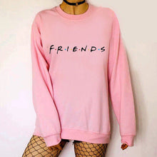 Load image into Gallery viewer, Womens FRIENDS Print Hoody Sweatshirt Ladies Casual Pullover Jumper Tops Loose Letter Comfort Female Coats Outwear